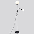 Orb Twin Floor Light Black