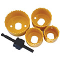 Tork Craft Hole Saw Set 5 Piece Carbon Steel