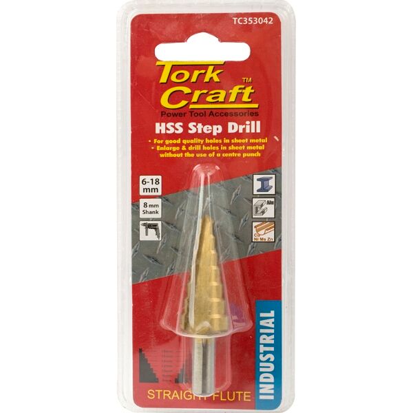 Tork Craft Step Drill Hss 6-18mmx2mm