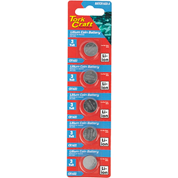 Cr1632 3V Lithium Coin Battery X5 Pack (Moq 20)