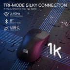 Redragon M916 PRO 26000DPI 5-Button Wireless Gaming Mouse - Black - White
