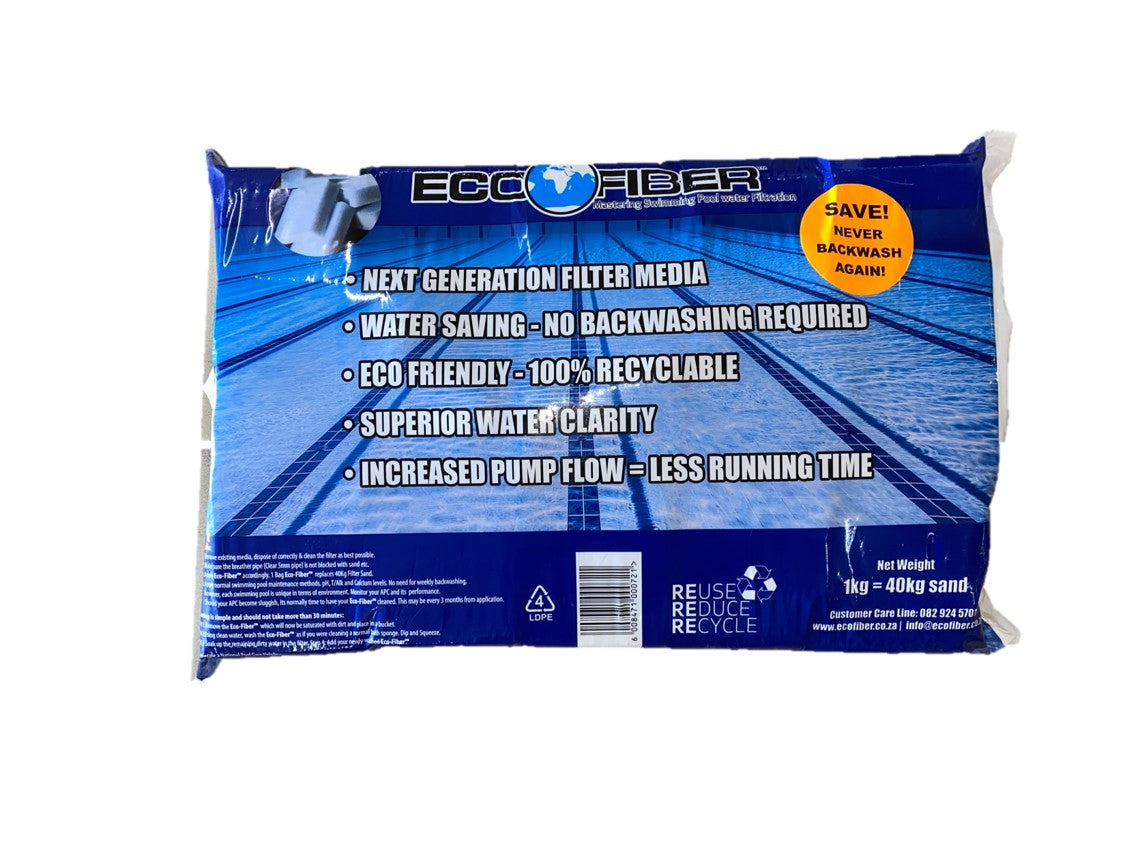ECO-FIBER Swimming pool Filter Medium - 1kg