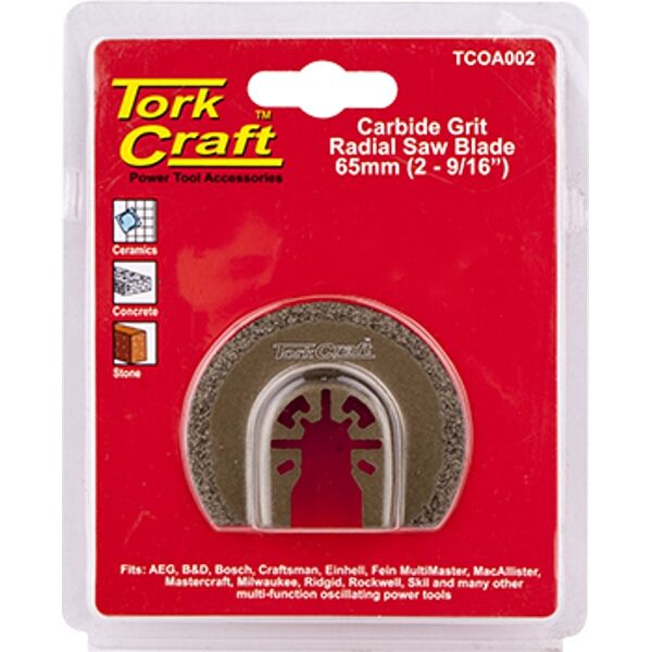 Tork Craft Quick Change Carbide Grit Radial Saw Blade 65mm(2-9/16')