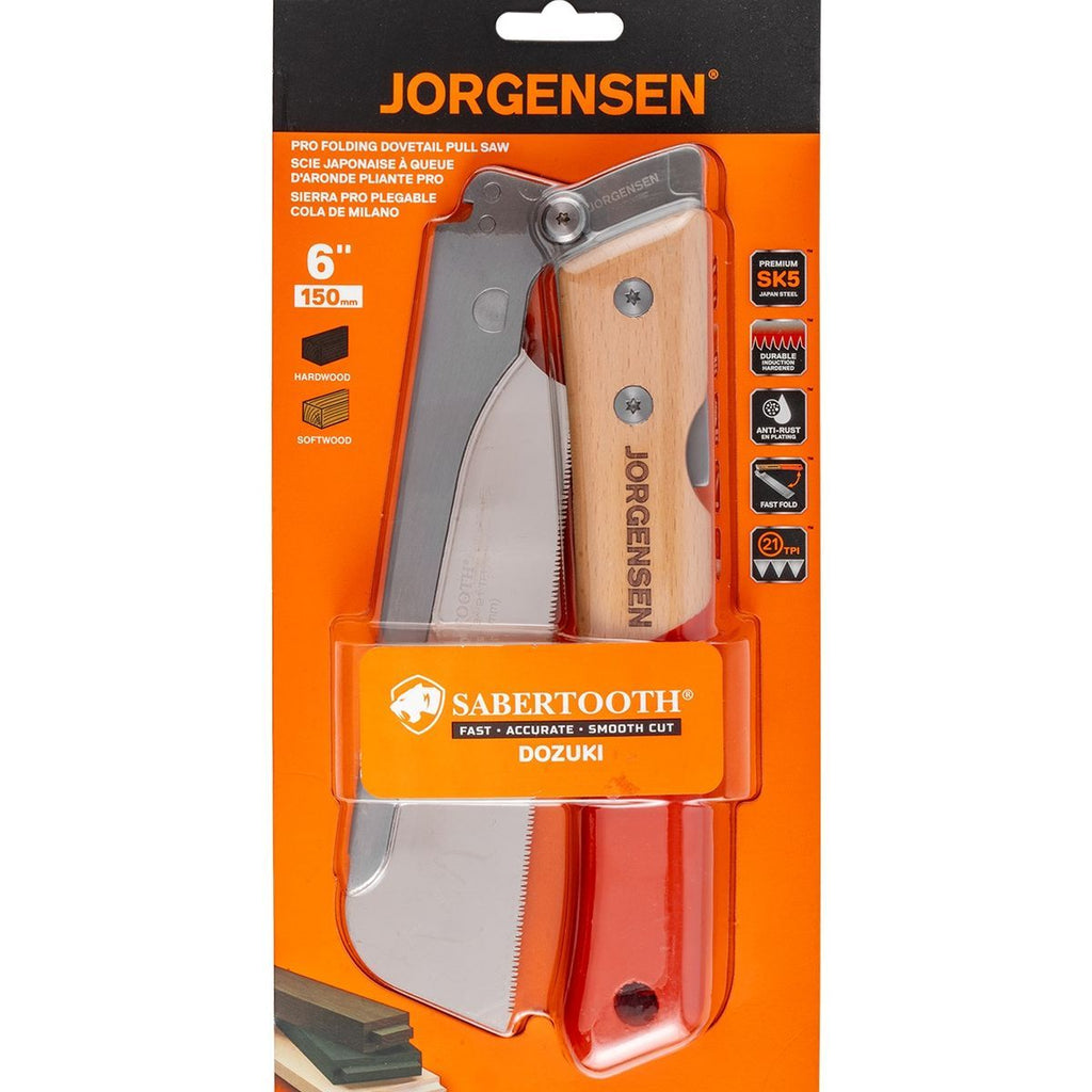 Jorgensen 150Mm Folding Dovetail Pull Saw