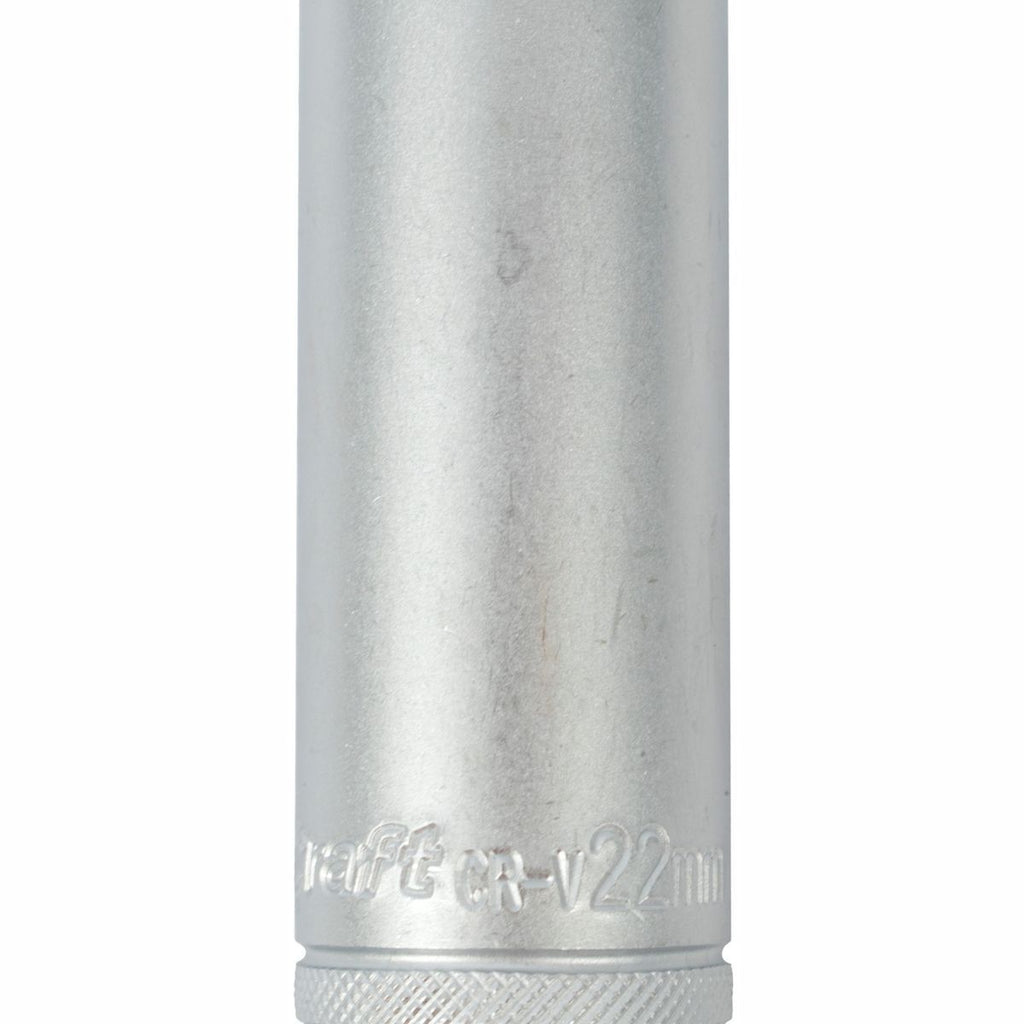 Tork Craft Socket 22Mm 1/2' Dr Deep Socket Crv 12 Point
