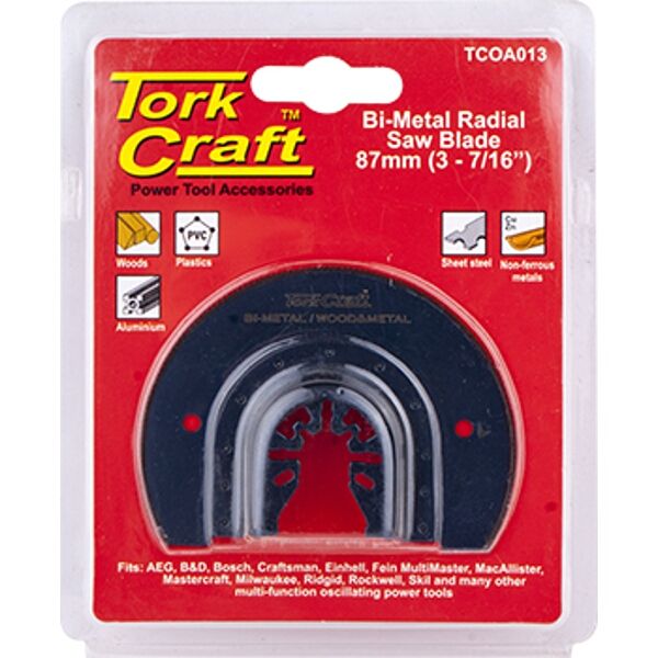 Tork Craft Quick Change Radial Saw Blade 87mm(3-7/16') M42