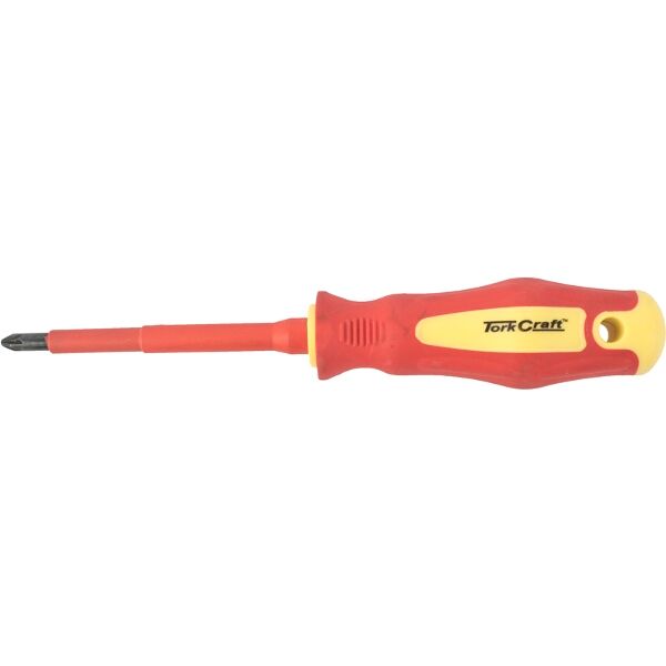 Tork Craft Screwdriver Insulated Pozi.No.2 x 100mm Vde
