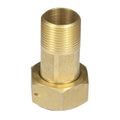 Water Meter Tail Pce Set 22mm + Nut & Washer (Brass)