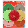 Tork Craft Set Of 7 Diamond Wet Polishing Pads 100mm