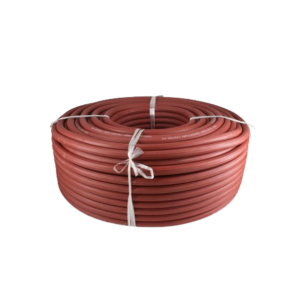Hose Gas Ribbed Act Red 8Mmx100M Mweld