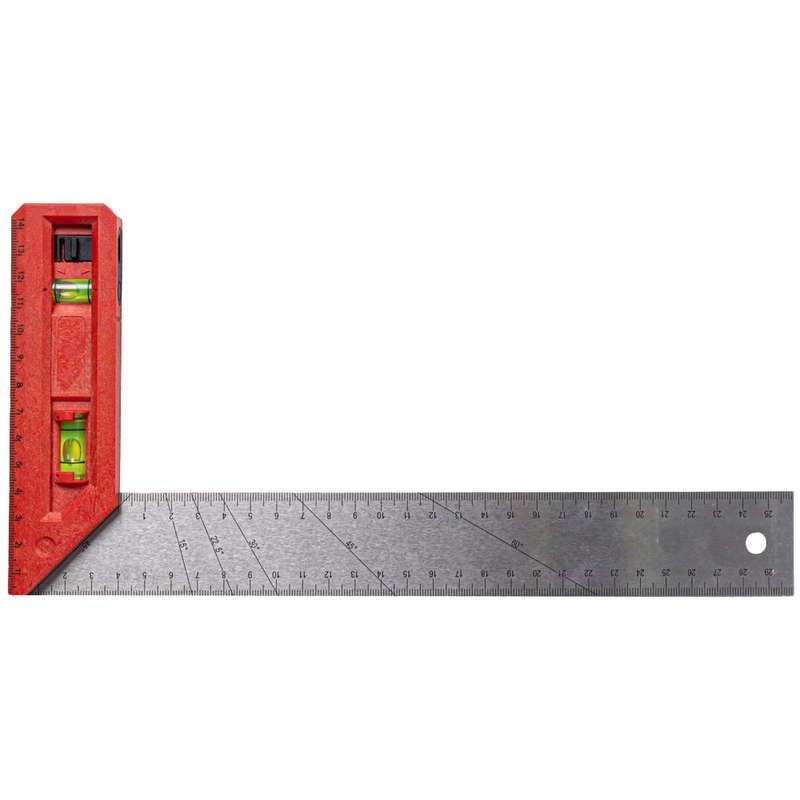 Tork Craft - Try Square - Level and Plumb Vial - 300mm x 150mm