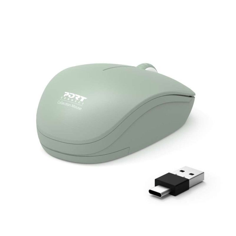 Port Connect 2.4GHz Collection II Wireless Mouse - Olive