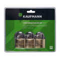 Kaufmann - Brass Lock Set 3 Piece 30mm