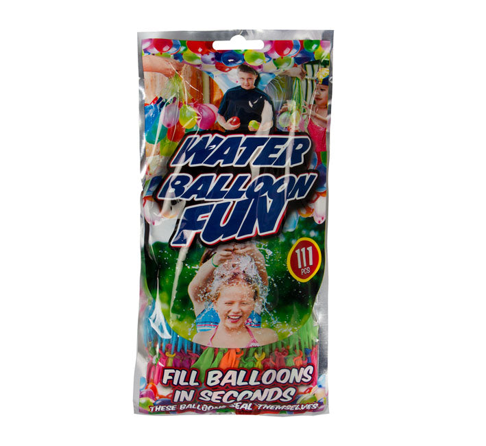 Water Balloons - Assorted Colours - 111 Pieces