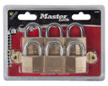 Mackie Master 6 Pack Brass Pad Lock Set - 50mm