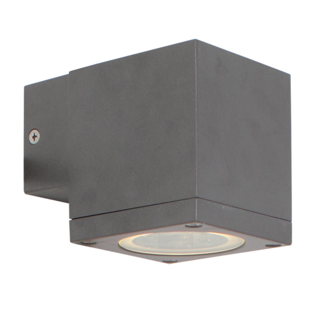Kube - Down Or Up Only - Wall Light - Graphite