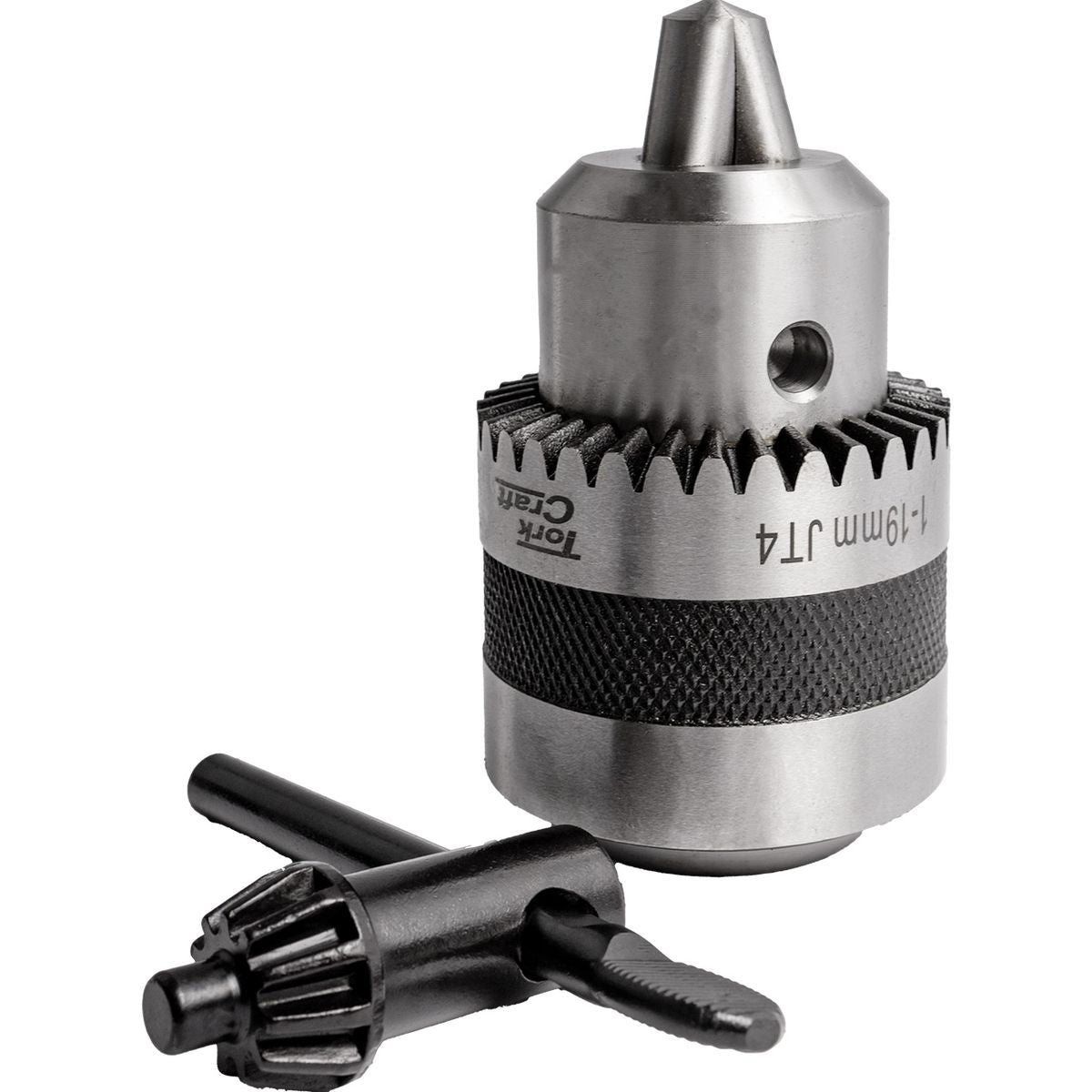 Tork Craft Chuck & Key 1.0 - 19.0 Jt4 Taper Mount.