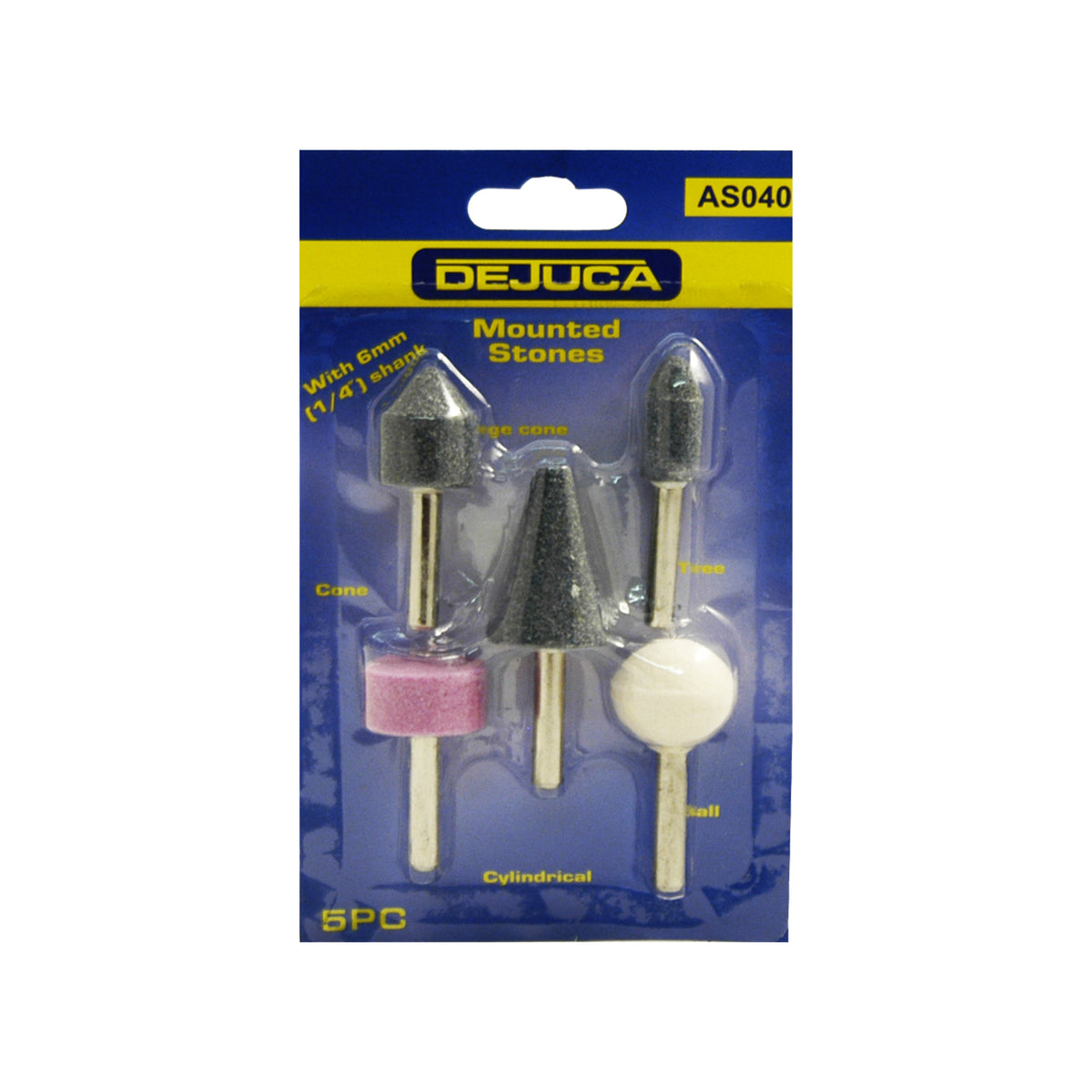 Mounted Stones - 6mm - Shank - 5/card