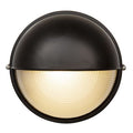 Round Large Eyelid Bulkhead 240mm Black E27