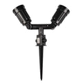 Garden Spike Plastic 2xPAR38 75mm Black