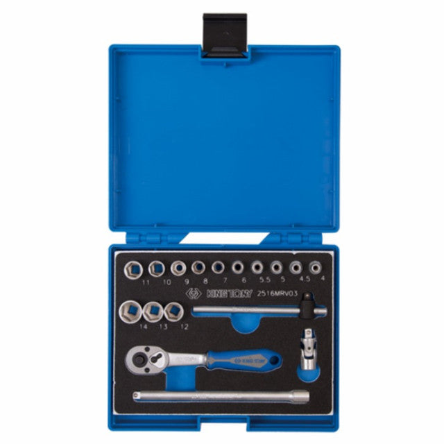 King Tony - 1/4' Socket Set In Eva Foam - 17 Piece