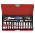 King Tony - Socket Set 1/4' Imperial Standard And Deep 26Pcs