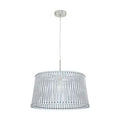 Sendero Pendant 450mm White Wood