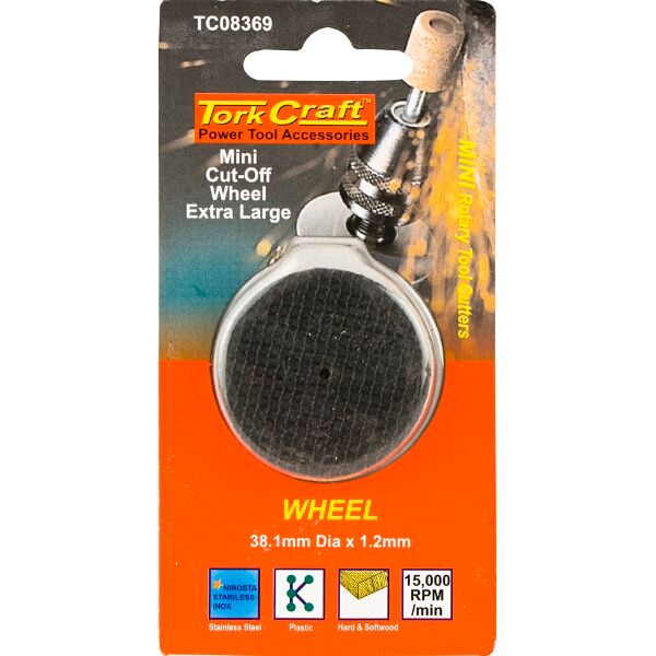 Tork Craft Mini Cut-Off Wheel Extra Large 38.1mm x 1.2mm