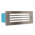 Rectangular Grid Foot Light Satin Chrome LED