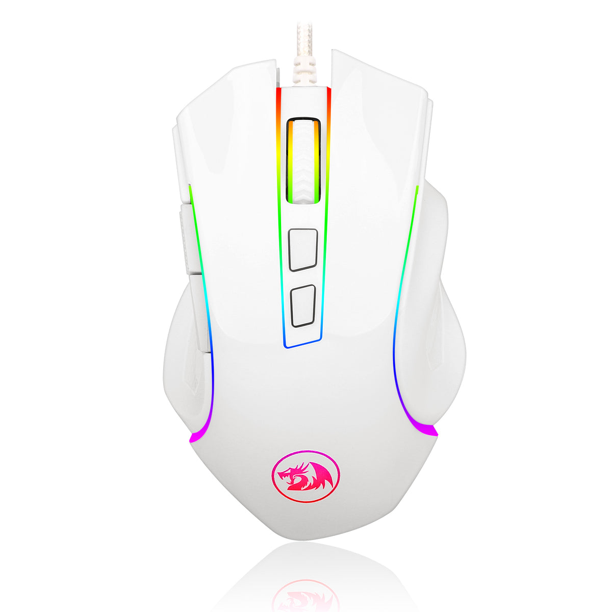Redragon GRIFFIN 7200DPI Gaming Mouse - White
