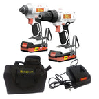 Tork Craft - Drill, Impact Driver, 2 x 2.0Ah Batteries, Charger & Tool Bag