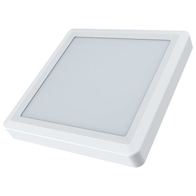 Square Ceiling Light 225mm White LED 4000K