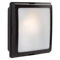 ABS Square Bulkhead 250mm Black E27