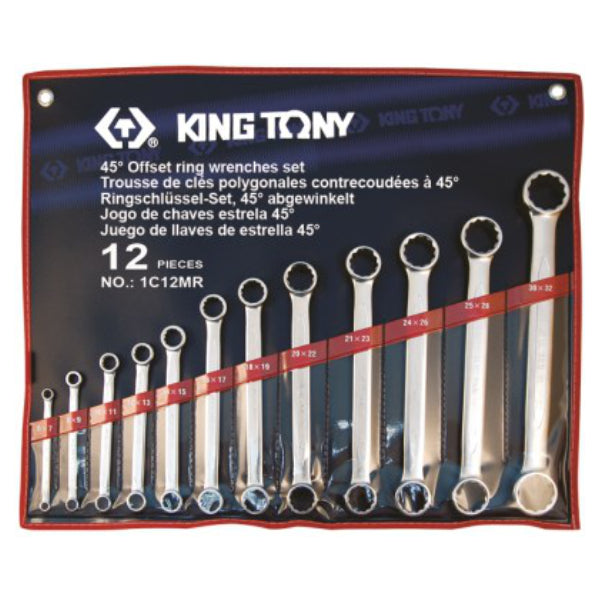 Spanner Set 12 Piece Sraight Double Ring 6-32mm