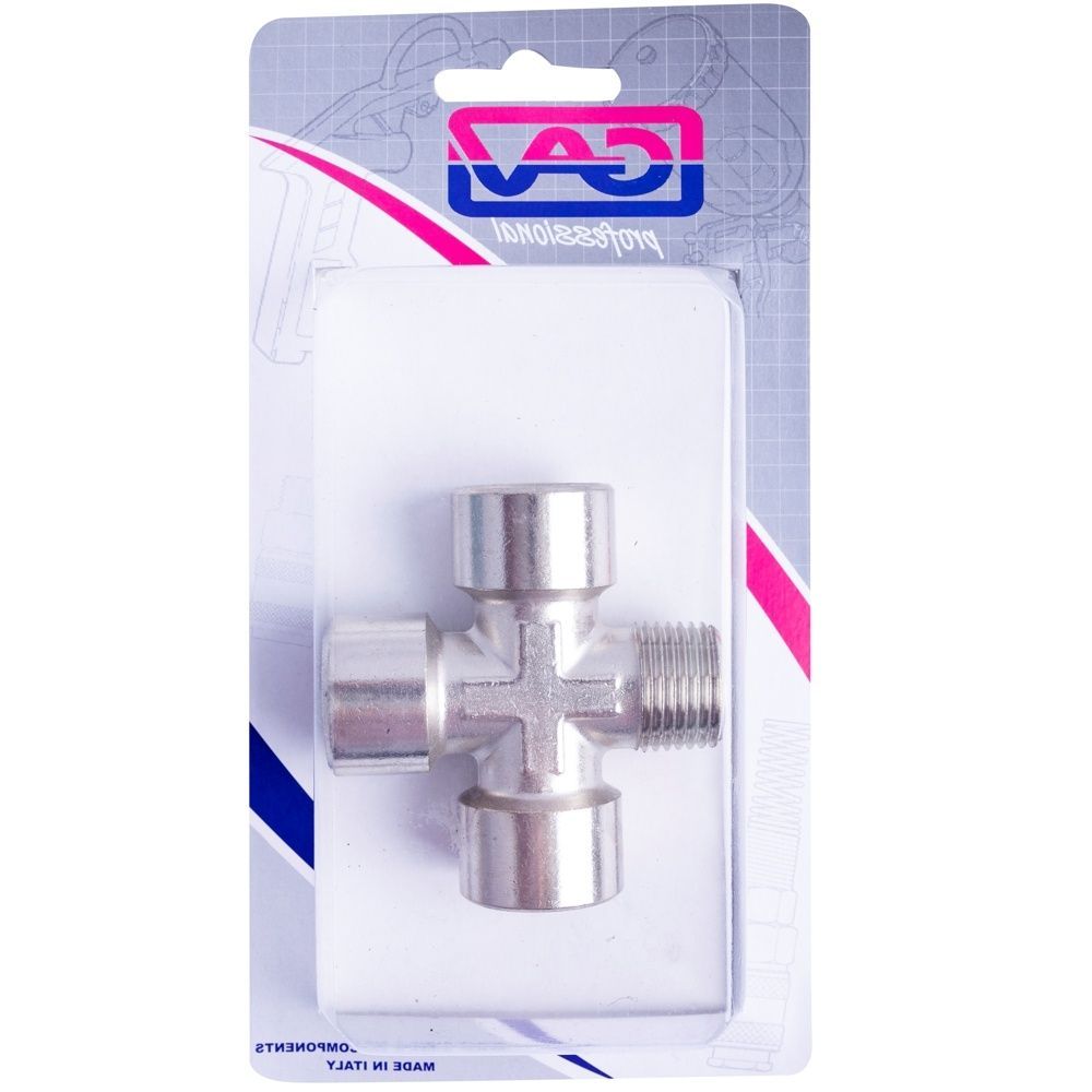 Gav 4-Way Connector 1/2'3F/1M Packaged