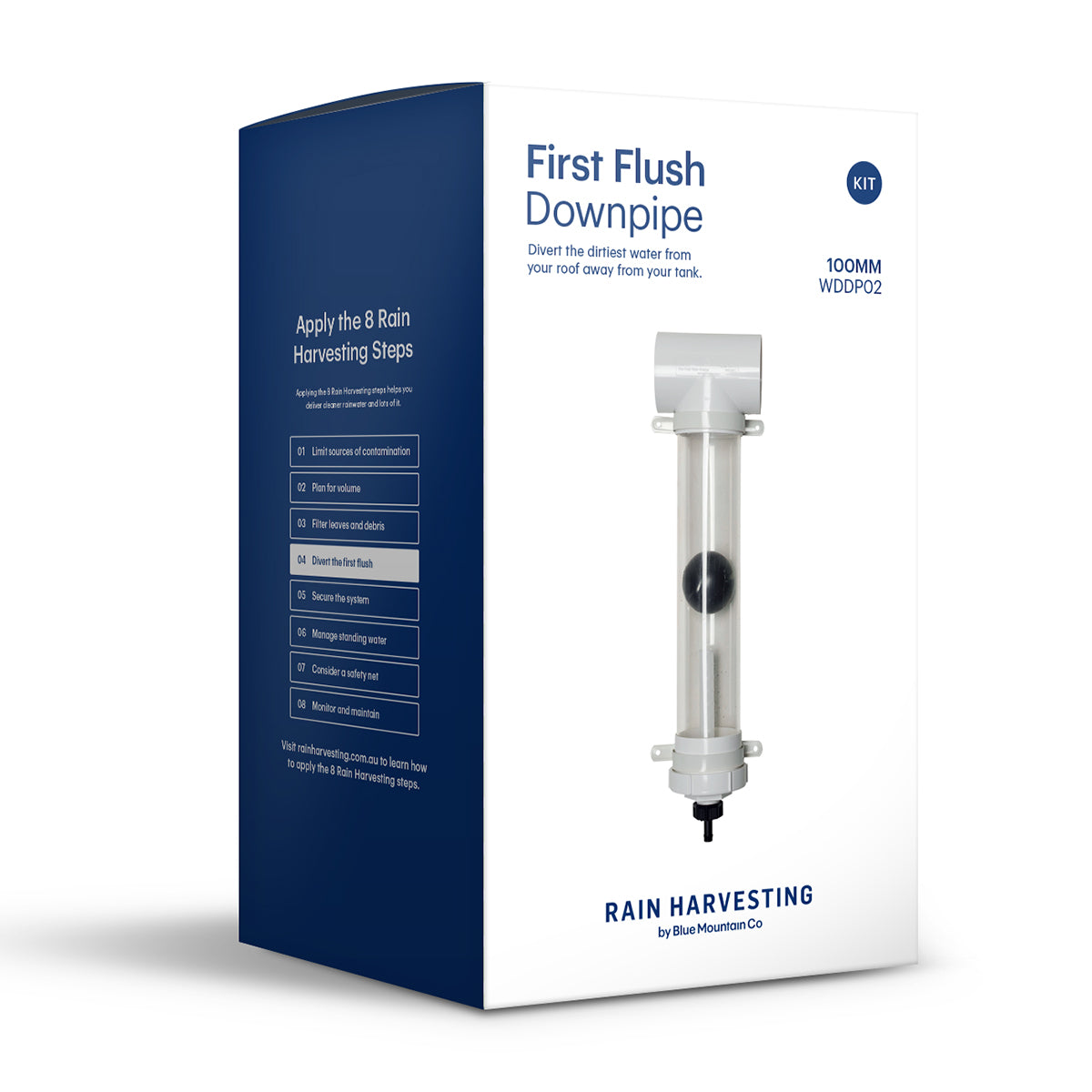 Rainwater Harvesting First Flush Downspout 100Mm Plastic Filter Cartridge