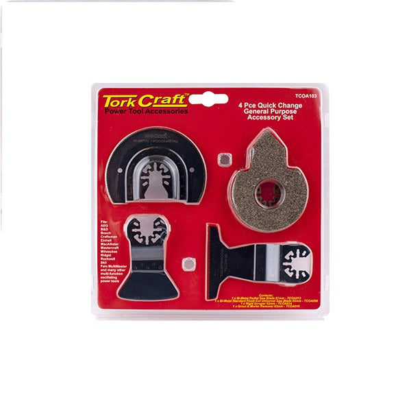 Tork Craft - Quick Change Oscilating Floor Working Kit 4Piece