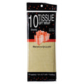 Paper Tissue - Gift Wrap - Gifting - Gold - 50cm x 66cm - 10 Sheets