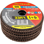 Tork Craft Flap Sanding Disc 115Mm 80Grit 4+1 Free A/O