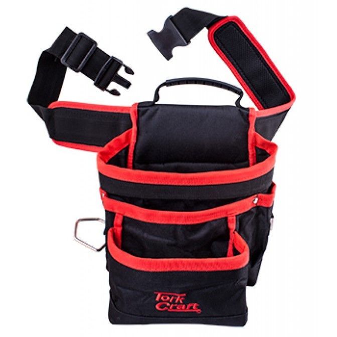 Tork Craft Tool Pouch Nylon With Belt 7 Pocket