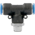 Aircraft Pu Hose Fitting Tee 12mm-3/8 M