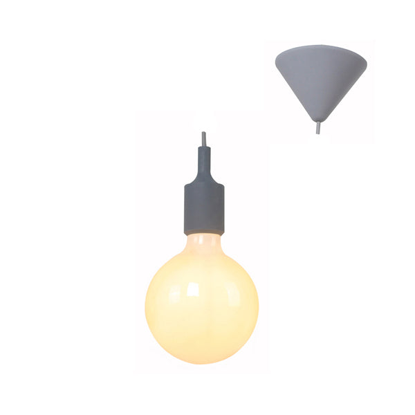 Eurolux - Pendant Silicone E27 Suspension Cord Set Grey