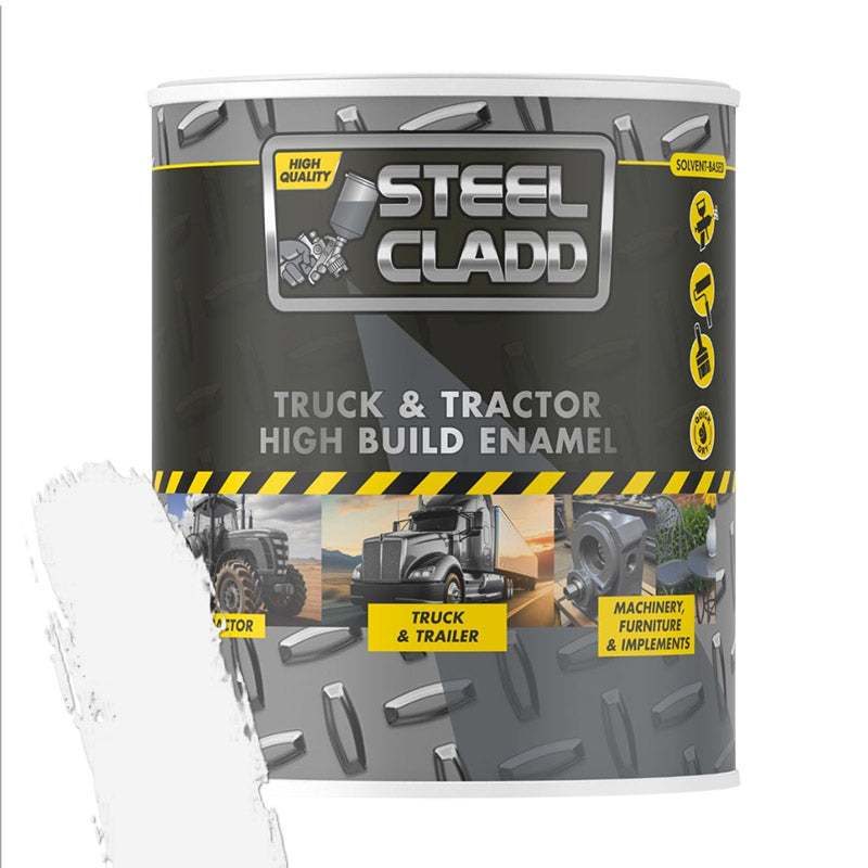 Steel Cladd Truck And Tractor Enamel White 1L White Enamel Wall Paint