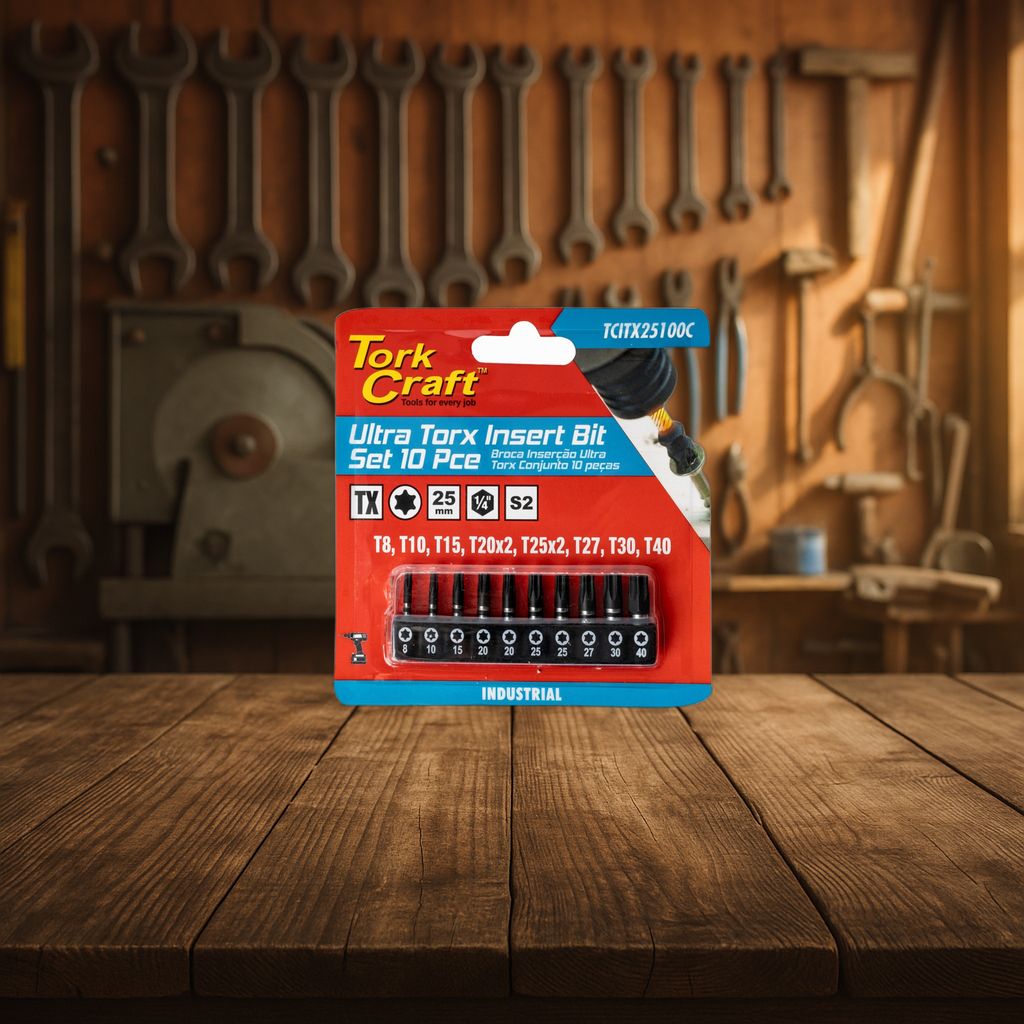 Tork Craft Torx Impact 10Pc Insert Bit Set