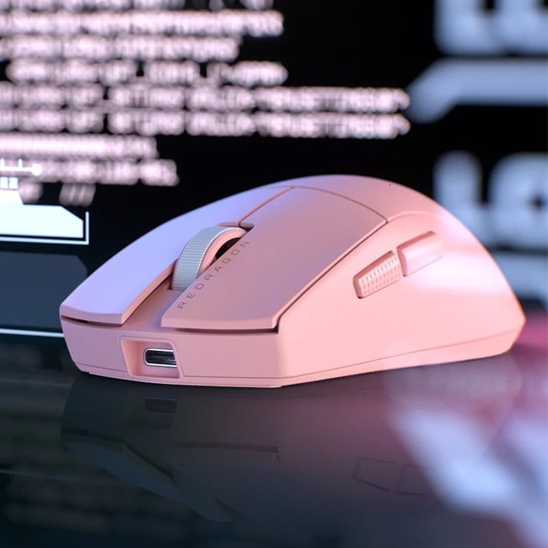Redragon M916 PRO 26000DPI 5-Button Wireless Gaming Mouse - Black - White