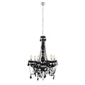 Octave - Acrylic - 6 Lights - Chandelier - 550mm - Black