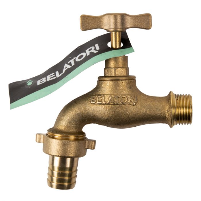 Tap Brass Hose Bib H/Duty Belatori 15mmx3/4Inch