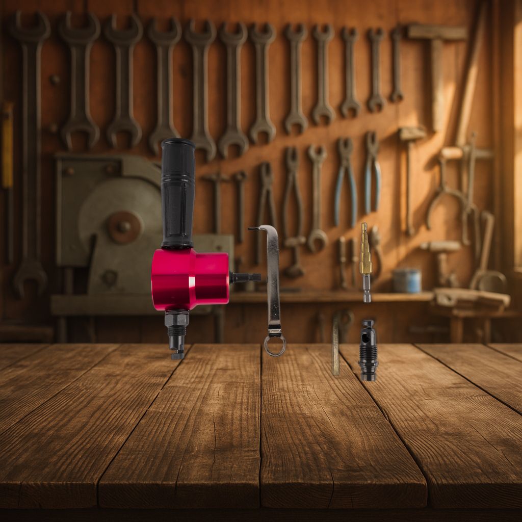 Nibbler Attach. Set 3-In-1 For Drill Machines