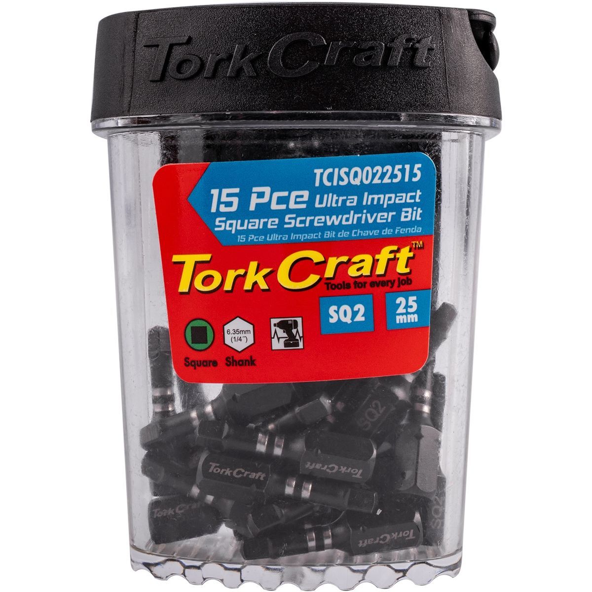 Tork Craft Impact Square Sq No.2 X 25Mm 15Pc Tic Tac Case