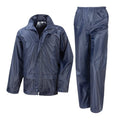 Skudo Elite Rain Suit 2Piece Rubberised Navy 2XL